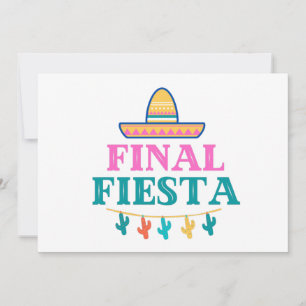 Cartão De Festividades Placas de Nota Final Fiesta Sombrero