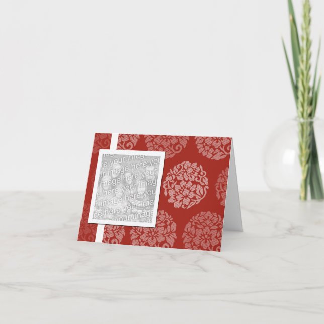 Cartão De Festividades Placas de saudação de Buquê Flor (Frente)