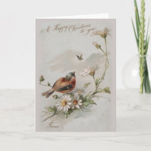 Cartão De Festividades Placas natais vintages