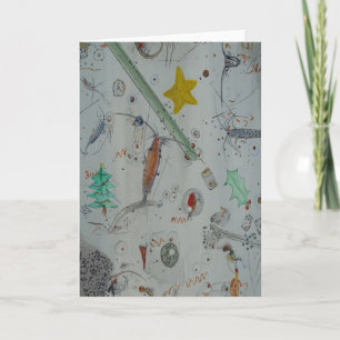 Cartão De Festividades Plankton da Ilha do Natal