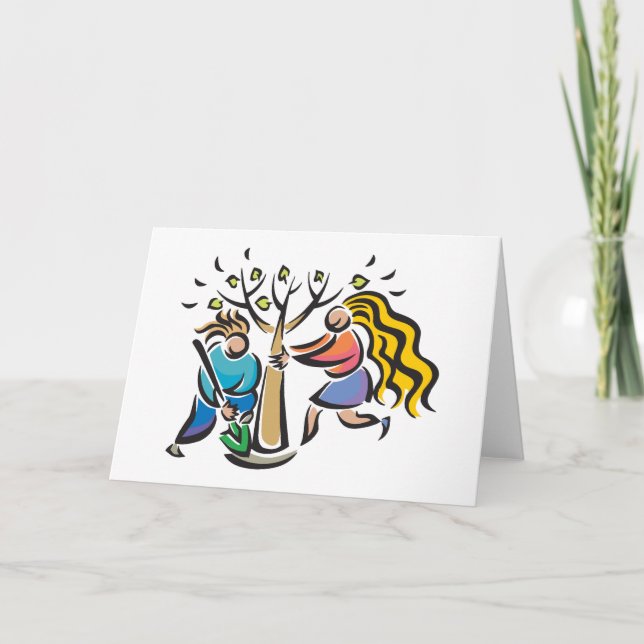 Cartão De Festividades Plante Uma Árvore (Frente)