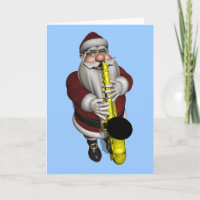 Player saxofone do Papai Noel