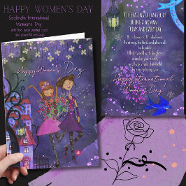 Cartão De Festividades Playful International Women’s Day Celebration Card