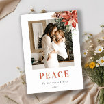 Cartão De Festividades Pobre de Poinsettia Bunch Photo Watercolor<br><div class="desc">Se precisar de mais alguma personalização,  por favor,  sinta-se à vontade para me enviar uma mensagem em yellowfebstudio@gmail.com.</div>