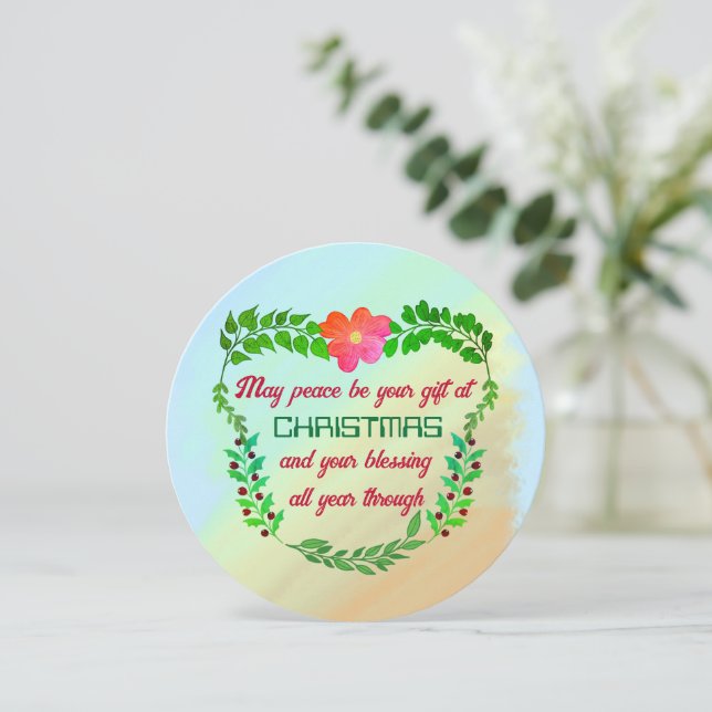 CARTÃO DE FESTIVIDADES PODE SER O SEU PRESENTE NO NATAL (Em pé/Frente)