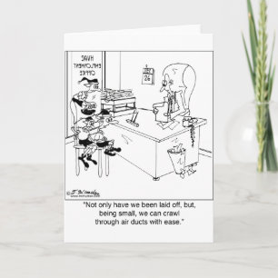 Cartão De Festividades Podemos rastejar através de condutas de ar com fac