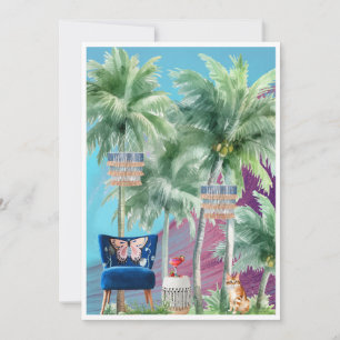 Cartão De Festividades Podemos Sair? Cadeira-Gato