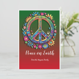 Cartão De Festividades Poder das Flores em Harmonia: Paz na Terra Persona