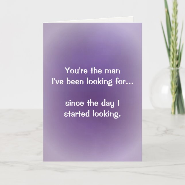 Cartão De Festividades Poema de Conexão de Alma para Ele (Frente)