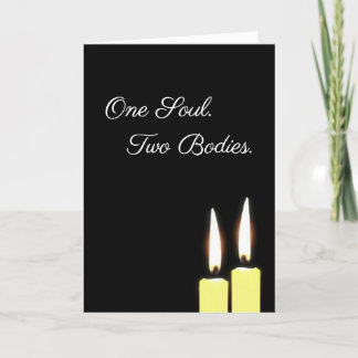 Cartão De Festividades Poema de Fogo Twin Flames