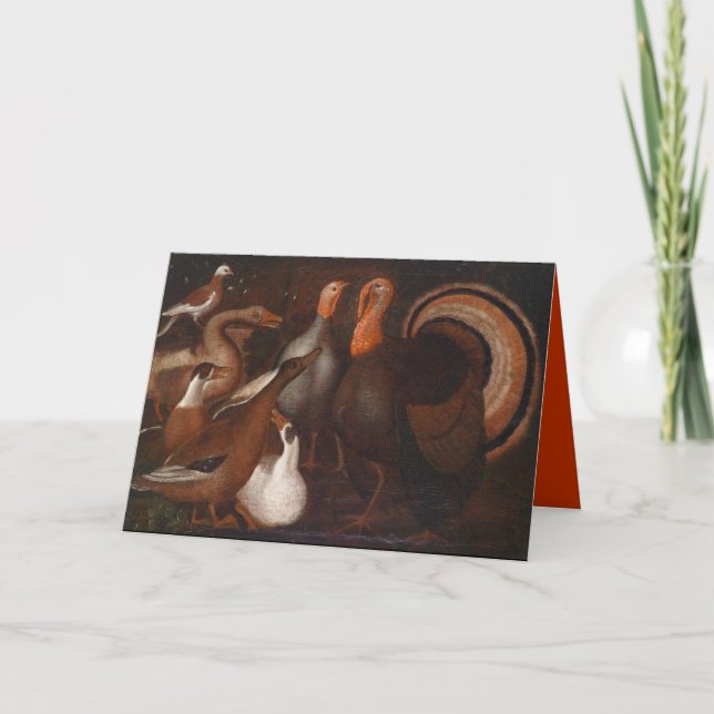 Cartão De Festividades Poema dos Patos Perversos Agradecimento dentro (Frente)