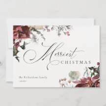 Poinsétia Floral Vermelho Escuro Natal Mais Alegre