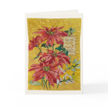 Poinsettia Dourada | Mensagem de Natal de Arte Fin