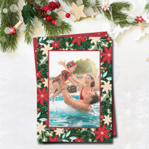 Poinsettia Foto de Natal Floral