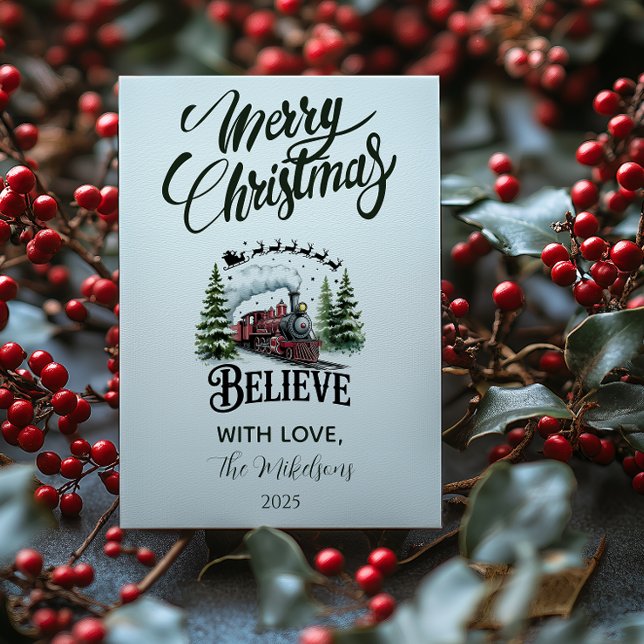 Cartão De Festividades Polar Express Christmas (Criador carregado)