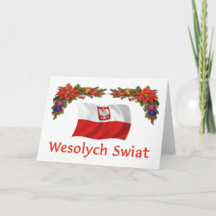 Cartão De Festividades Polish Wesolych Swiat