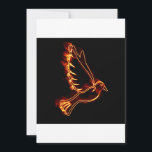 Cartão De Festividades Pomba Espírito Santo<br><div class="desc">Feito por JP
Pomba,  espírito santo. Fogo no preto.</div>