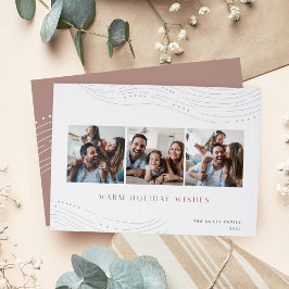 Cartão De Festividades Pontas de inverno | 3 Colagem de Fotografias