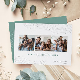 Cartão De Festividades Pontas de inverno | 3 Colagem de Fotografias