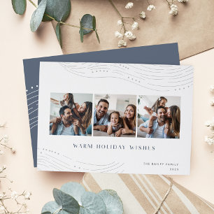 Cartão De Festividades Pontas de inverno 3 Colagem de Fotografias