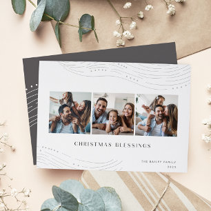 Cartão De Festividades Pontas de inverno 3 Colagem de Fotografias