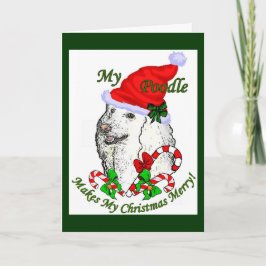 Cartão De Festividades Poodle Christmas Gifts