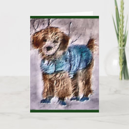 Cartão De Festividades Poodle Christmas Gifts