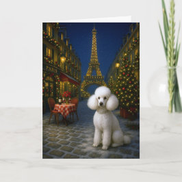 Cartão De Festividades Poodle Holiday Card