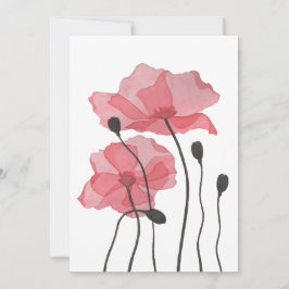 Cartão De Festividades Poppies