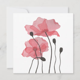 Cartão De Festividades Poppies