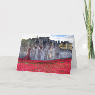 Cartão De Festividades Poppies na Torre