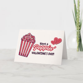 Cartão De Festividades Poppin Funny Valentine's Day Holiday Card