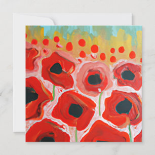 Cartão De Festividades Poppy Fields
