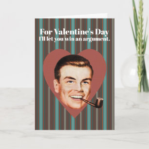 Cartão De Festividades Por Dia de os namorados, vou deixar você ganhar um