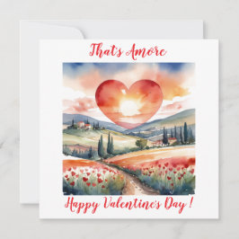 Cartão De Festividades Pôr do Sol Elegante do Dia dos Namorados na Toscan