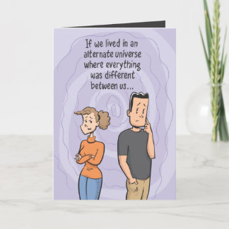 Cartão De Festividades Por meus namorados alternativos do universo
