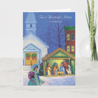 Cartão De Festividades Por uma Mãe Maravilhosa no Natal