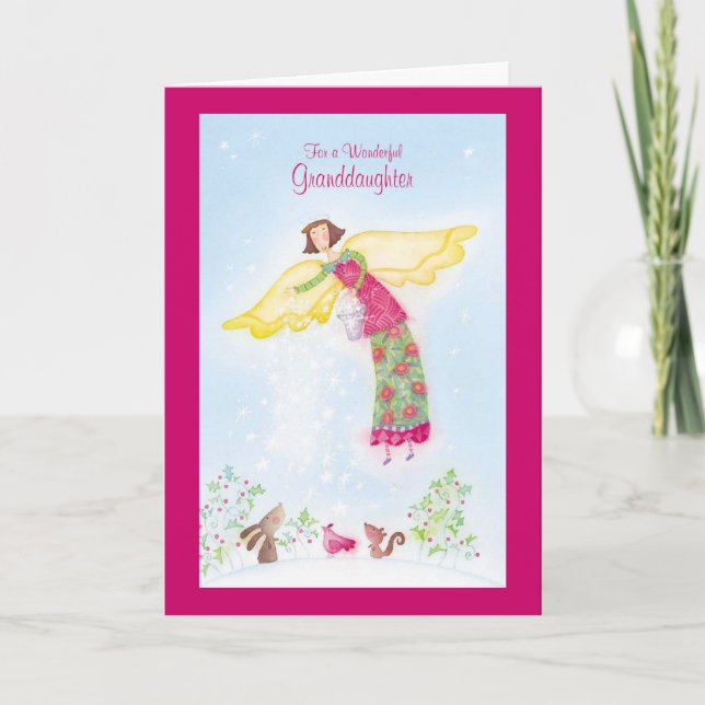 Cartão De Festividades Por uma neta maravilhosa (Frente)