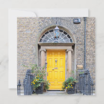 Porta Georgiana Amarela em Dublin