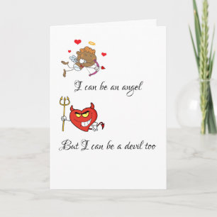 Cartão De Festividades Posso ser um Dia de os namorados Engraçado Anjo