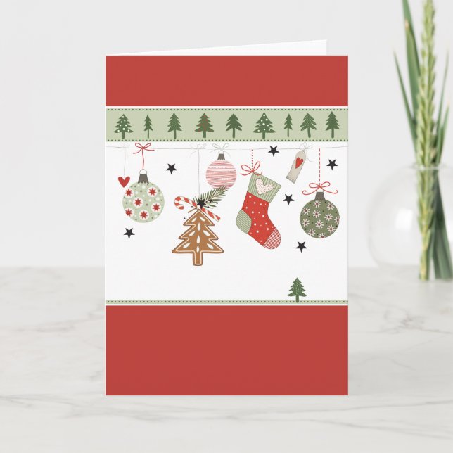 Cartão De Festividades Postal de natal (Frente)