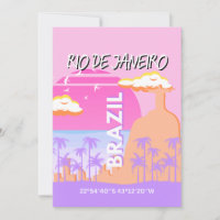 Poster Viagem de Arte Rosa do Rio de Janeiro
