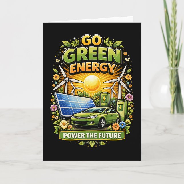 Cartão De Festividades Power the Future (Frente)