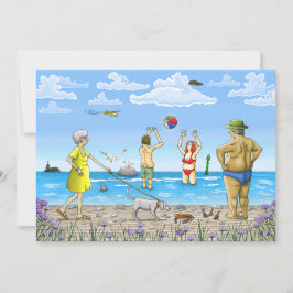 Cartão De Festividades Praia de Verão