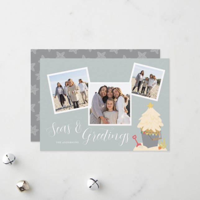 Cartão De Festividades Praia Natal (Frente/Verso In Situ)