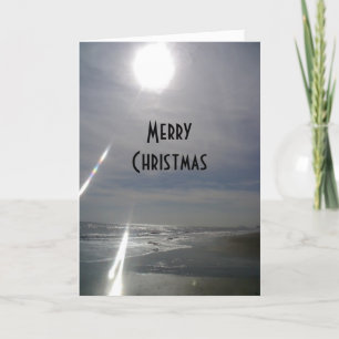 CARTÃO DE FESTIVIDADES "PRAIA SUNNY" MERRY NATMAS/FELIZ ANO NOVO