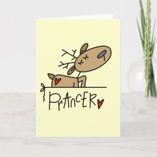 Cartão De Festividades Prancer Reindeer Tshirts and Gifts