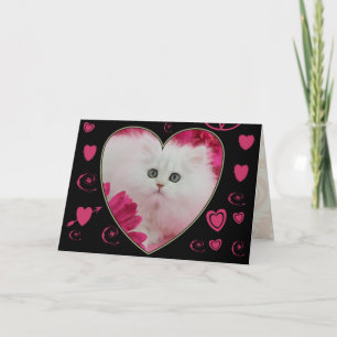 Cartão De Festividades Precious Kittens Cats Valentines Day