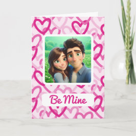 Cartão De Festividades Preppy Hearts Pink