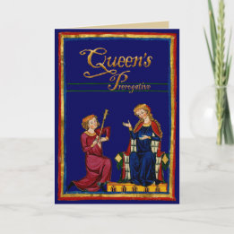 Cartão De Festividades Prerrogativa da Rainha